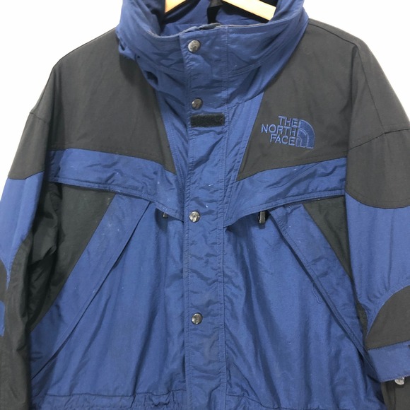 The North Face Vintage Insulated Jacket Extreme Series Blue Black Winter Parka
